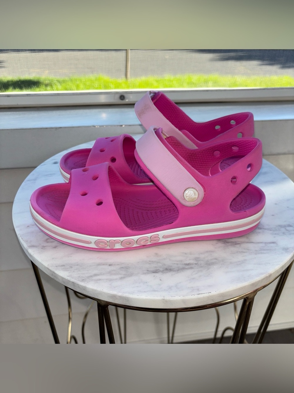 Crocs Kids' Bayaband Sandals Size 3 J3 Girls